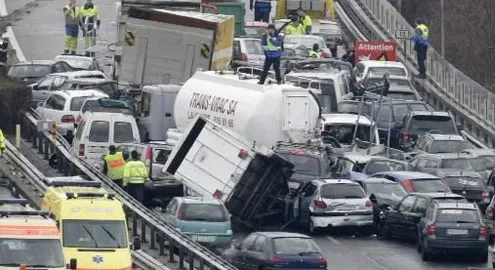 The ==biggest accident of the year== occurred