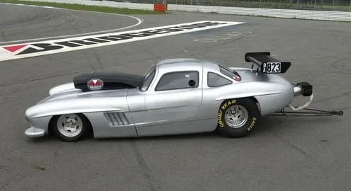 The Swiss showed the Mercedes-Benz 300 SL dragster