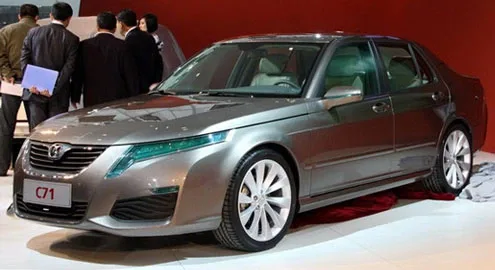 Chinese Saab 9-5 will appear on the market with an electric motor