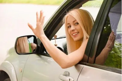 Drivers' hand signals on the road