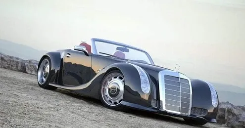 Tuners made an exclusive retro car from the production Mercedes SLS