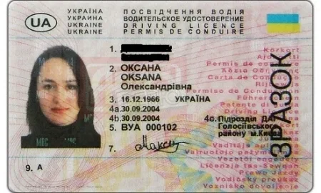 Ukrainian driver's license and vehicle registration certificate will have a chip