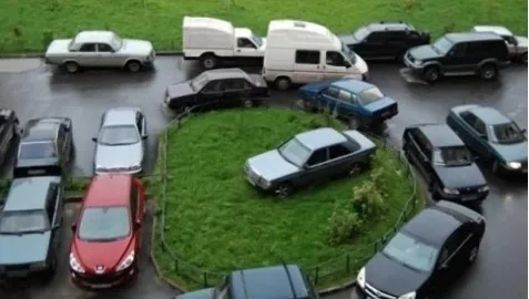 Traffic rules lessons: can the Police fine for parking on the lawn?