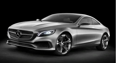 Mercedes-Benz has shown a large two-door S-class coupe