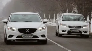 What is better: Mazda6 2.5 or Honda Accord 2.4? Our comparative test