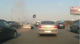 Як вибухає балон з газом в авто! Відео аварії