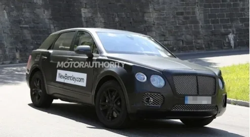 Bentley SUV spotted during testing