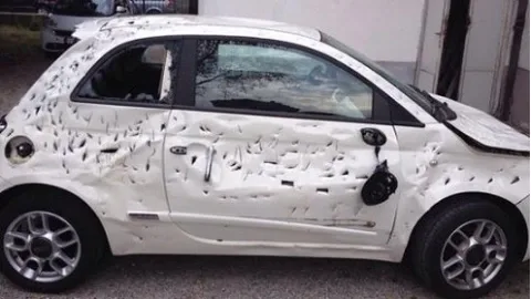 The owner crashed a new car when it wouldn't start