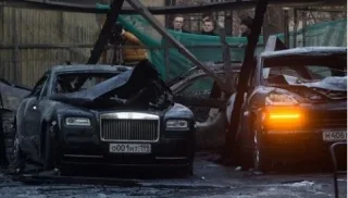 У Москві на парковці згоріли $3,5 мільйона (ФОТО+ВІДЕО)