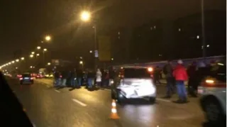 ДТП на Бажана в Києві: спроба народного самосуду