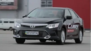 Test drive of the updated Toyota Camry