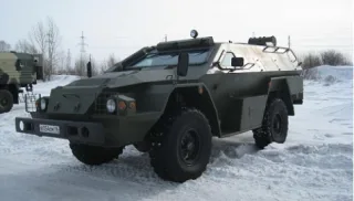 У Луганську засвітилися російські бронеавтомобілі «Постріл»