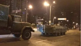 У Києві сталася аварія за участю БТР