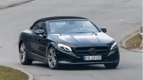 Spy photos caught the new S-Class Cabriolet
