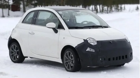 New Fiat 500 undergoes testing in the north