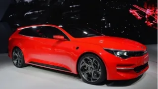 Kia has shown a striking station wagon hinting at the new Optima