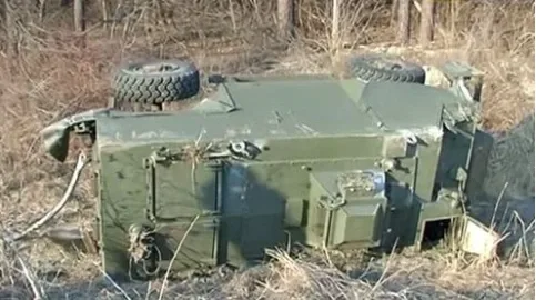 A fatal accident involving SAXON armored vehicles occurred near Kyiv