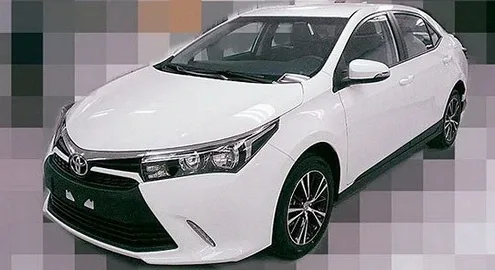 First photos of the updated Toyota Corolla
