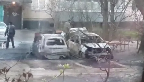 Last night, 10 cars burned down in the capital.