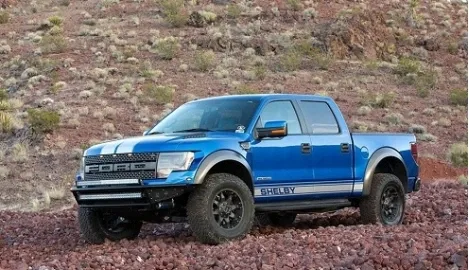 Shelby turned the Raptor pickup into an off-road sports car