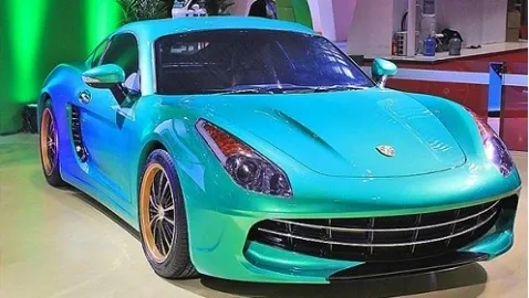 Китайцы сделали электрическую копию Porsche Cayman