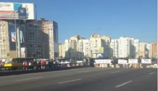 Проспект Бажана в Києві перекрито мітингувальниками