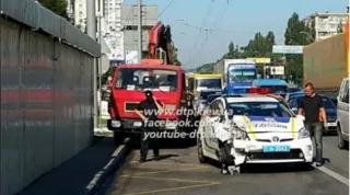 Нова поліція знову розбила патрульну машину
