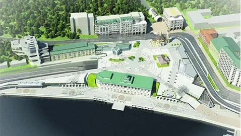 Почтовую площадь достроят ко Дню независимости