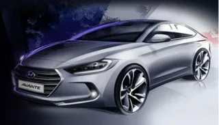 Hyundai опубликовала эскизы новой Elantra