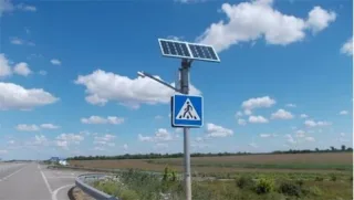 Goodyear in Ukraine installed signs and illuminated zebra crossings