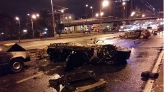 In Moscow, a businessman's son caused a major accident in a Ferrari