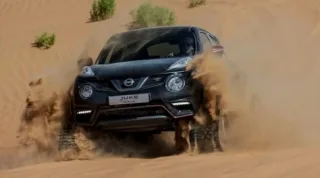 Nissan загнав гусеничний Juke в пустелю