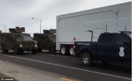 A truck with nuclear warheads got into an accident