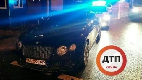 In Kyiv, the police punished the owner of a Bentley