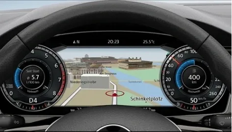 Volkswagen Passat with interactive onboard displays have appeared on sale in Ukraine