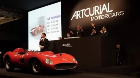 Precious rarity: a 1957 racing Ferrari sold for $35 million.
