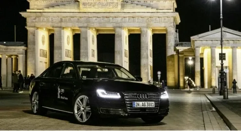 Audi showed the driverless VIP taxi Audi A8