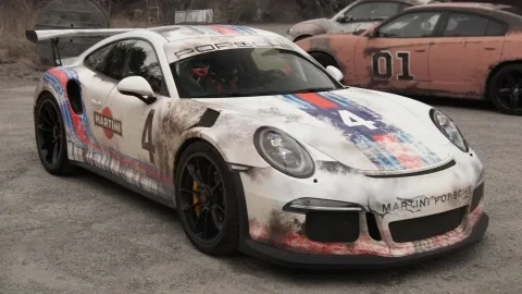 For the gourmet: new Porsche 911 in rust wrap