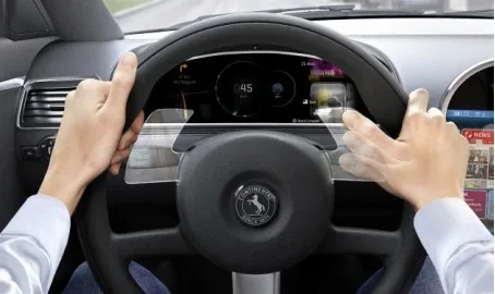 Continental presented a steering wheel with sensors instead of buttons