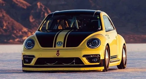 Volkswagen Beetle accelerated to 328 km/h