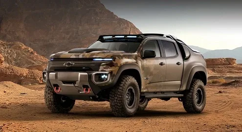 Chevrolet presented a hydrogen pickup for the army