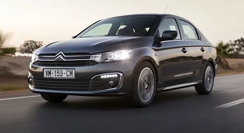 The Citroen C-Elysee sedan has been slightly updated
