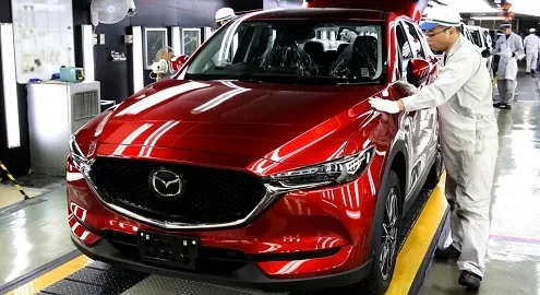 Production of the new generation Mazda CX-5 crossover has started
