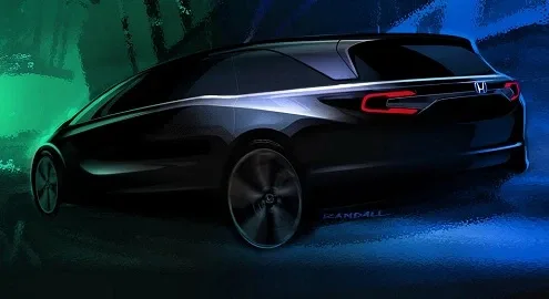 Рассекречен первый тизер минивэна Honda Odyssey нового поколения