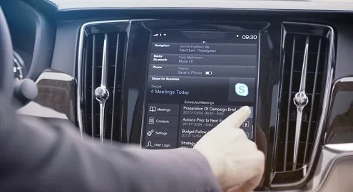 Автомобили Volvo оснастят «Скайпом»