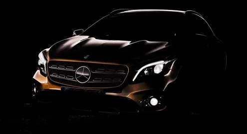 First photo of the updated Mercedes-Benz GLA published