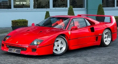 Ferrari F40 Eric Clapton's sold for 1 million euros