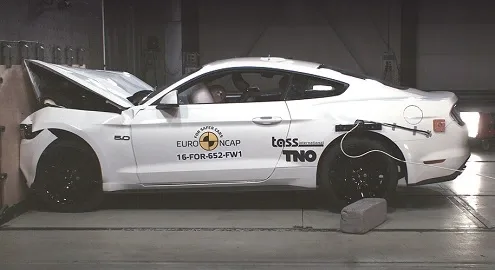 Ford Mustang completely failed Euro NCAP crash tests