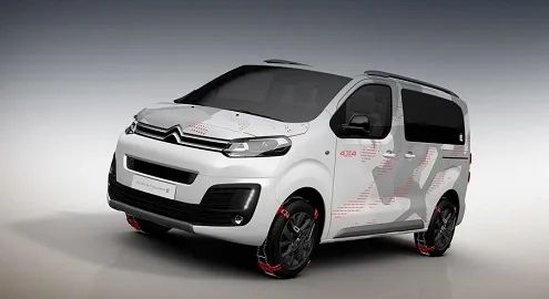 Minivan Citroen SpaceTourer turned into an off-road show car