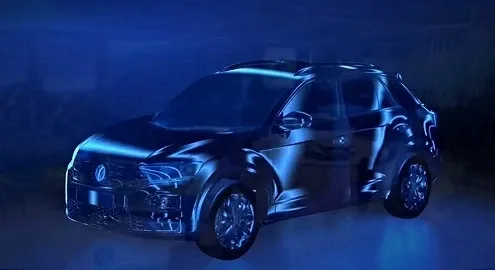 Рассекречен первый тизер нового кроссовера Volkswagen T-Roc